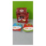 2 Ceramic Christmas Plates