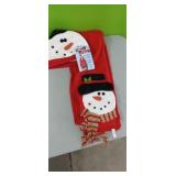 Adjustable Snowman Scarf & Hat