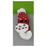 Ladies 6-8 Snowman Non-Slip Slipper Socks