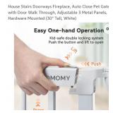 COMOMY 30"-80" Extra Wide Baby Gate, Dog Gate for