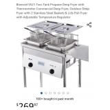 Bioexcel SS21 Two-Tank Propane Deep Fryer with