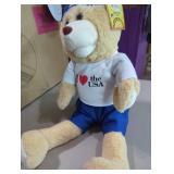 God Bless the USA Animated Singing Bear.(See our