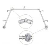 NEW Bay Window Curtain Rods, 36"-72" (Center