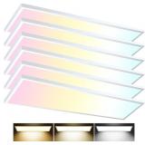 New 6pk 1x4 LED Flat Panel Light Surface Mount