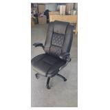 High Back Office Chair w/ Flip Arms,