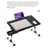Adjustable Laptop Table, Foldable,