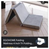 EGOHOME Folding Mattress 4 Inch Tri Folding