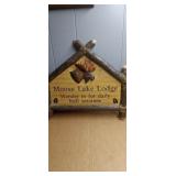 Moose Lake Lodge Wall Decor.  18" wide  x 25"