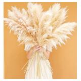 New Bannifll 40" inch 10 Stems Natural Pampas