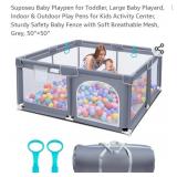 Suposeu Baby Playpen for Toddler, Large Baby