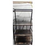 5 Tier Bookcase Industrial Fixed Shelves