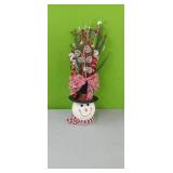 Snowman Card and Photo Holder..holds 24 pieces