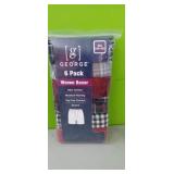 6pk  2XL Woven Boxers