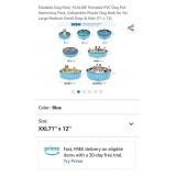 Foldable Dog Pool, YSJILIDE Portable PVC Dog Pet