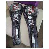 2 New YONEX Nanoray 10F Hi-Flex Pre-Strung
