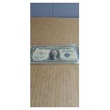 1935E  Silver Certificate Blue Seal in protective