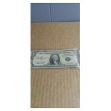 1935E  Silver Certificate Blue Seal in protective
