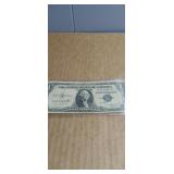 1935G  Silver Certificate Blue Seal in protective