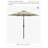 C-Hopetree 7.5 ft Outdoor Patio Market Table