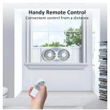 shinic 9" Twin Window Fan with Remote