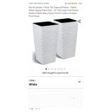 Worth Garden 2-Pack Tall Tapered Planter -