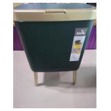 New Bathroom Trashcan on Legs.  Green