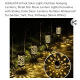 New GIGALUMI Solar Pathway Lights, 6 Pack Solar
