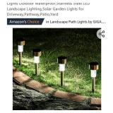 11x Solar Path Lights Outdoor,Solar Lights
