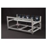 New 6 GPU Aluminum Stackable Open Air Mining