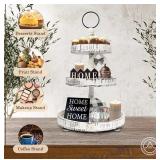 AONEHOME Adjustable 3 Tiered Tray Stand with