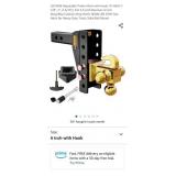 LOCAME Adjustable Trailer Hitch with Hook,