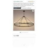 AMPlug in Wagon Wheel Chandelier 60" 48 Light,