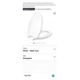 Toilet seat Elongated with Slow Close Hinges,