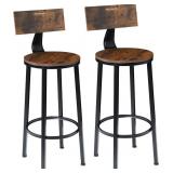New  Bar Stools Set of 2, 29 Inch Bar Chairs for