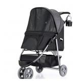 Pet Stroller for Small Medium Dogs & Cats, Travel
