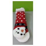 Ladies 6-8 Non-Slip  Snowman Slipper Socks