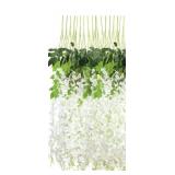 NEW 18 Pk Artificial Wisteria Hanging Flowers