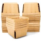 NEW 25 Pk, One Quart Wooden Berry Pickin
