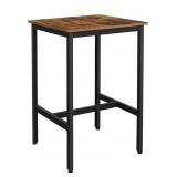 NEW Bar Table, 23.6" x 23.6" x 36.2", Rustic