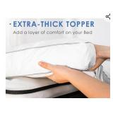 Marine Moon Mattress Topper Queen, Cooling Pillow