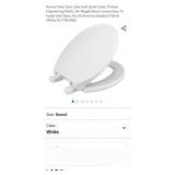 Round Toilet Seat, Slow Soft Quiet Close, Thicken