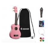 Donner Soprano Ukulele Beginner Kit for Kid Adult
