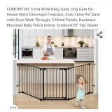 COMOMY 80" Extra Wide Baby Gate, Dog Gate for