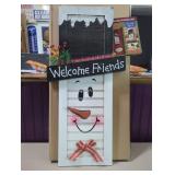 New Double Sided Seasonal Decor 11"x22"