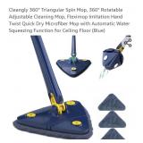 Cleangly 360ï¿½ Triangular Spin Mop, 360ï¿½ Rotatable