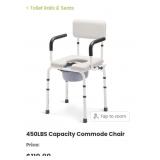 OasisSpace 450LBS Capacity Commode chair is