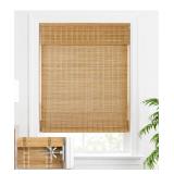 NEW Cordless Bamboo Roman Shade, 25" x 64", No