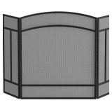 New Fire Beauty Fireplace Screen 3 Panel Wrought