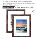 2pcs- LUCKYLIFE 16x20 Frames, 16x20 Picture Frame
