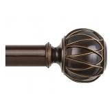 NEW Curtain Rod 72" - 144", Antique Bronze